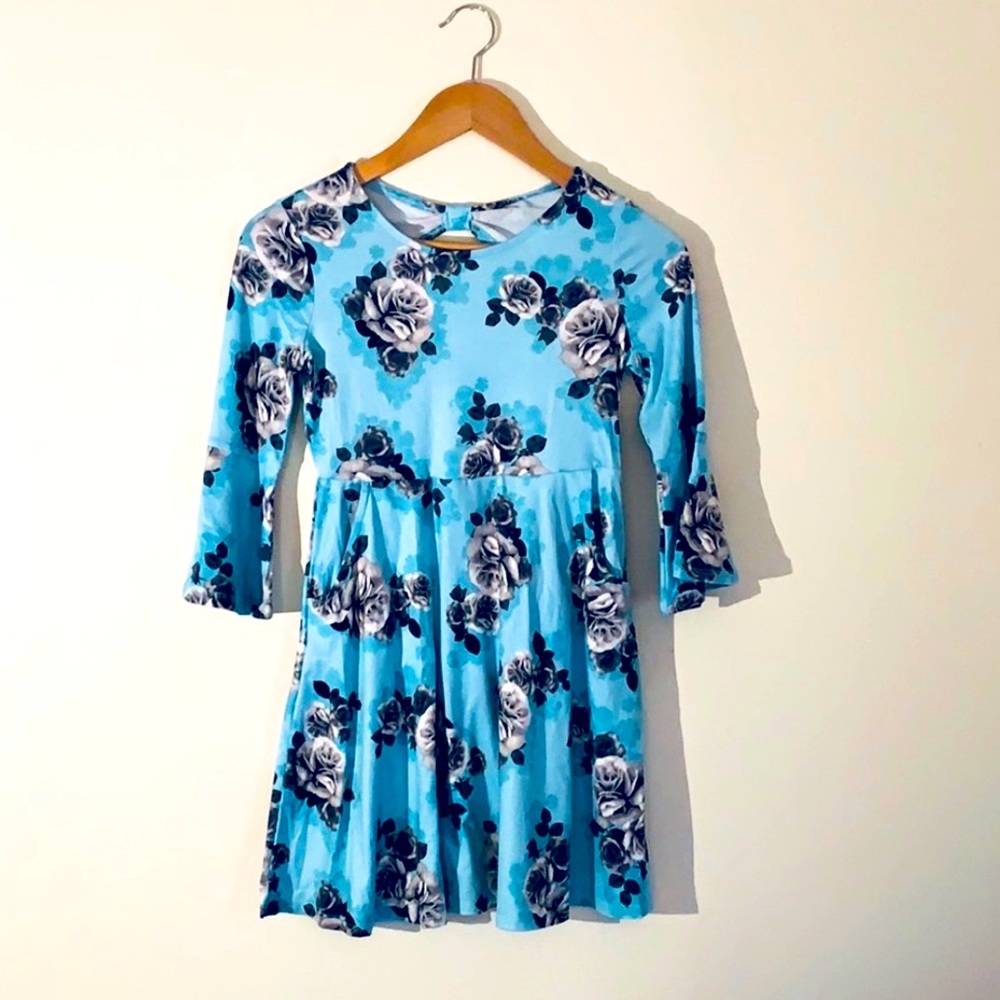 Light blue floral dress
